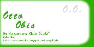 otto obis business card